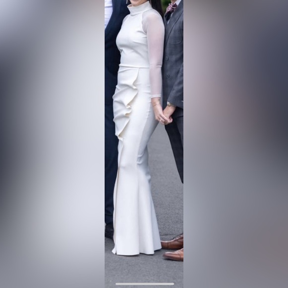 MAYLYS MOCK NECK LONG SLEEVEILLUSION BY: CHIARA BONI LA PETITE ROBE - Picture 3 of 4